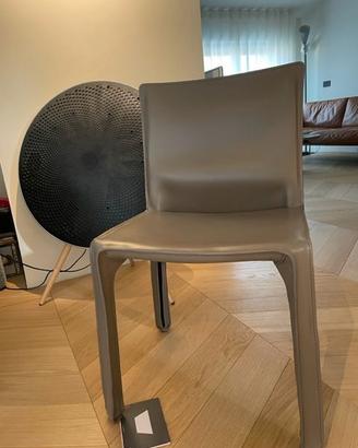 Cab Cassina chair rivestimento cuoio