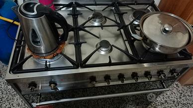 Cucina SMEG inox 6 fuochi + Forno Ventilato 
