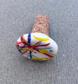 Tappo in ceramica dipinta a mano