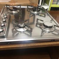 Piano cottura a gas Alpes 4 fuochi inox 59 cm – pe