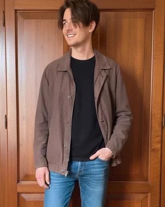 Giubbotto Bugatti Uomo Marrone Camoscio XL