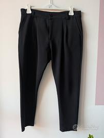 Pantalone nero con pinces DRIZZLE tg 48