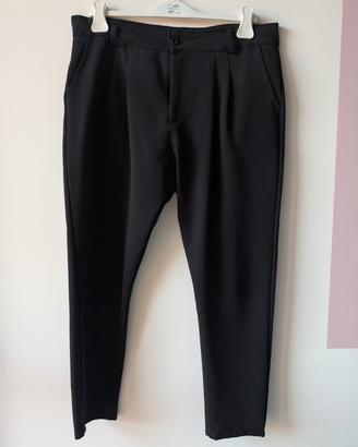 Pantalone nero con pinces DRIZZLE tg 48