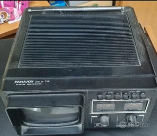 tv bn portatile panavox vintage 