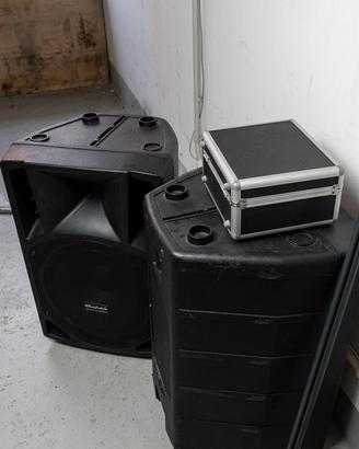 Coppia casse amplificate 