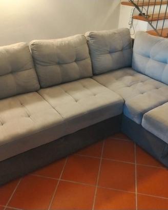 Divano letto con penisola 3 posti