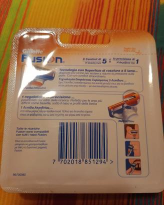 Ricambi lamette da barba gillette