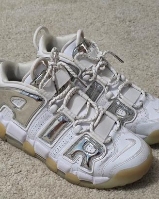 Nike Air More Uptempo Chrome Bianco 