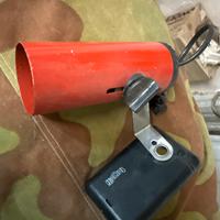Faretto targetti anni 70  rosso