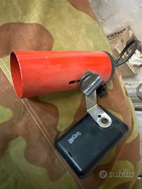 Faretto targetti anni 70  rosso