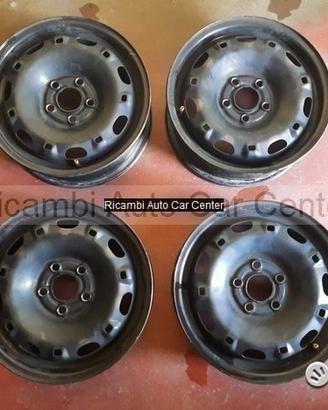 4 cerchi 14 in ferro originali Volkswagen polo