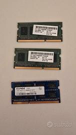 RAM DDR3 SO-DIMM 2GB (3 moduli) – Totale 6GB