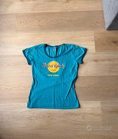 hard rock new york maglia ciano M