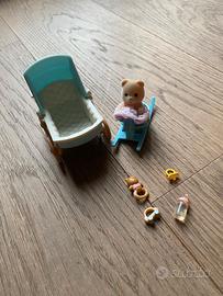 Sylvanian Families-carrozzina con baby orsetta