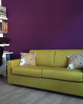 Divano letto, materasso una piazza e mezza