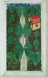 Mosaici Casa con tetto Rosso della Toscana