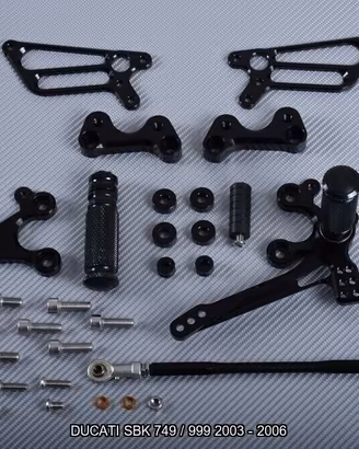 Pedane arretrate DUCATI SBK 749 / 999 2003 - 2006