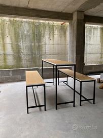 Tavolo e panche sagra giardino festa