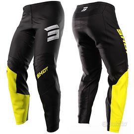 PANTALONE MOTO CROSS FUORISTRADA SHOT DRAW GIALLO