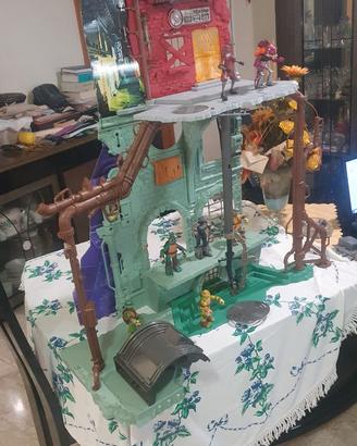 Playset Tana Ninja Turtles Secret Sewer Lair
