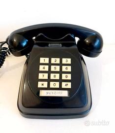 Telefono  S 62 anni 70/80 a Tastiera Nero 