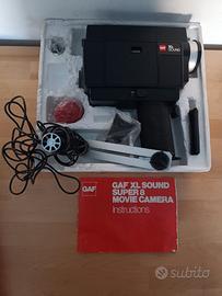 Videocamera Super 8 Vintage GAF XL con microfono 