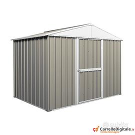Baracca cantiere in lamiera 275x175 grigio chiaro