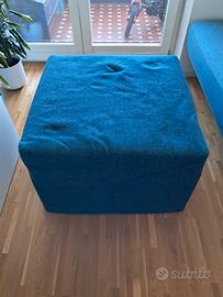 Pouf letto singolo con materasso 10 cm