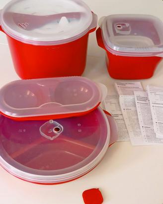 SET 4 PENTOLE  PER COTTURA IN MICROONDE