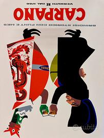 Armando Testa Manifesto Carpano Brindisi Napoleone