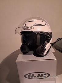 Casco moto jet HJC F31 bianco