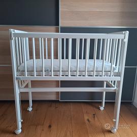 Lettino con materasso da attaccare al letto 