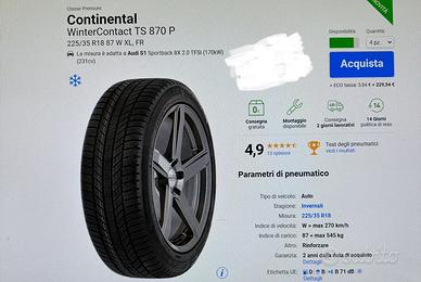 gomme 225 /35 R18 usate semi nuove