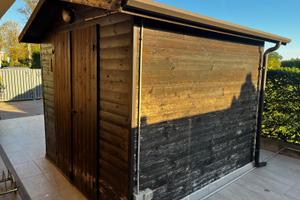 Casera in legno da giardino