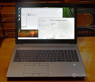 workstation portatile 15,6 HP ZBook 15 G6 32GB RAM