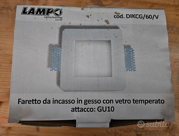 Faretto da incasso in gesso