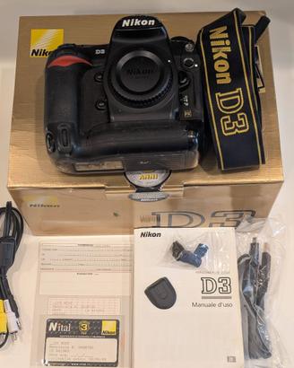 Nikon D3 12.1MP Reflex PRO scatti 20.800