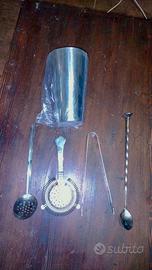 Set cocktail vintage Martini e Rossi Accciaio