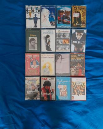 Lotto di 48 musicassette Pop-Rock italiano