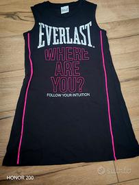 Abito smanicato nero Everlast tg S