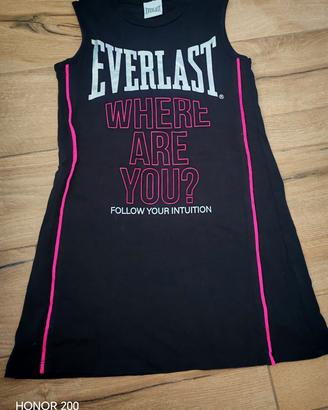 Abito smanicato nero Everlast tg S