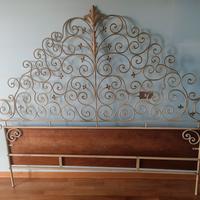 testata letto lavorata a mano 