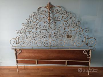 testata letto lavorata a mano 