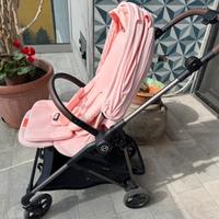 Cybex melio candy pink+adattatori seggiolino auto