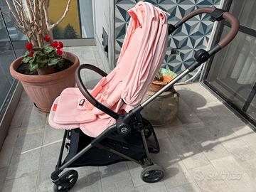 Cybex melio candy pink+adattatori seggiolino auto
