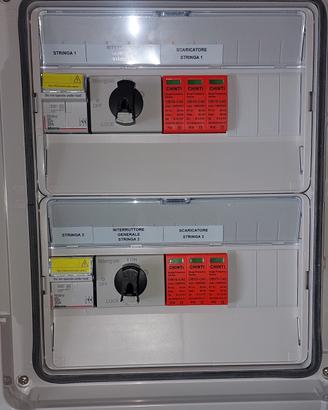 quadro fotovoltaico due stringhe 