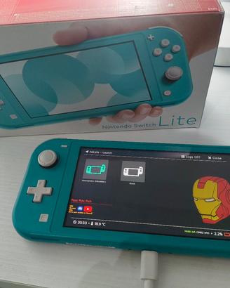 Nintendo Switch Lite Moddata + Scheda SD 128 GB