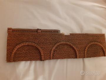 modellismo ferroviario muro di sostegno 