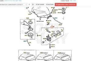 Rubinetto carburante Kawasaki GPX 750 510231133