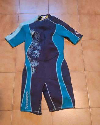 Muta subacquea Tribord blu e azzurra